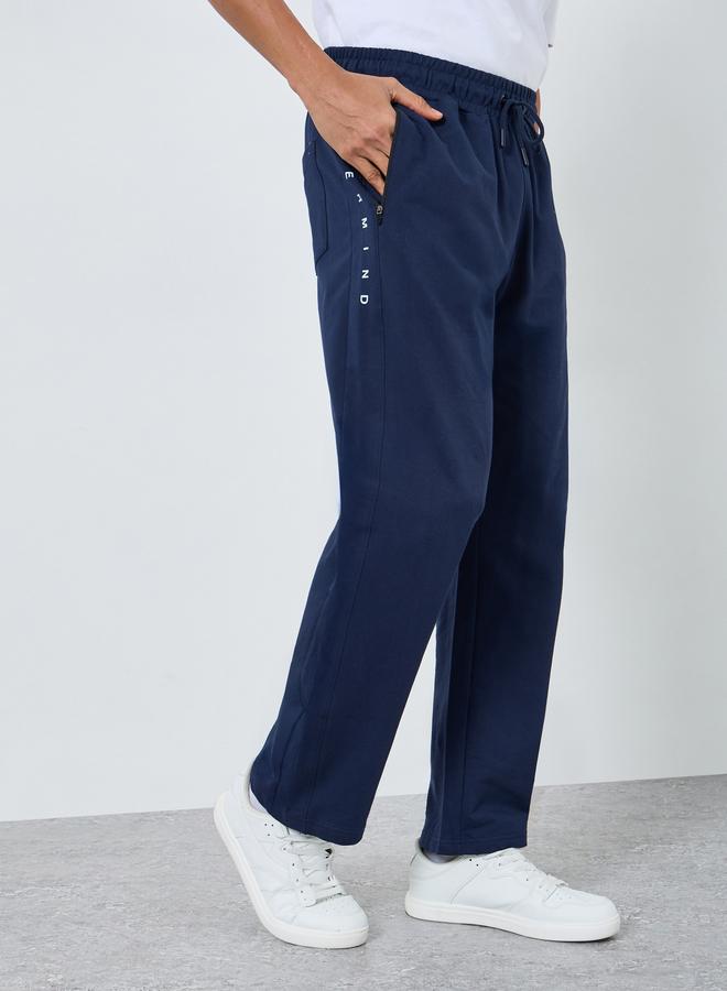 Styli Men Navy Blue Relaxed Fit Joggers - Image 4
